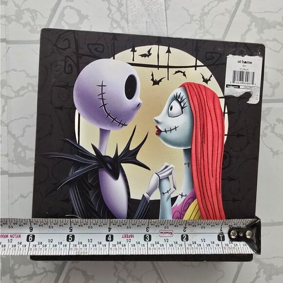 New Nightmare Before Christmas Jack & Sally Wall Sign, 6" - Picture 2 of 6
